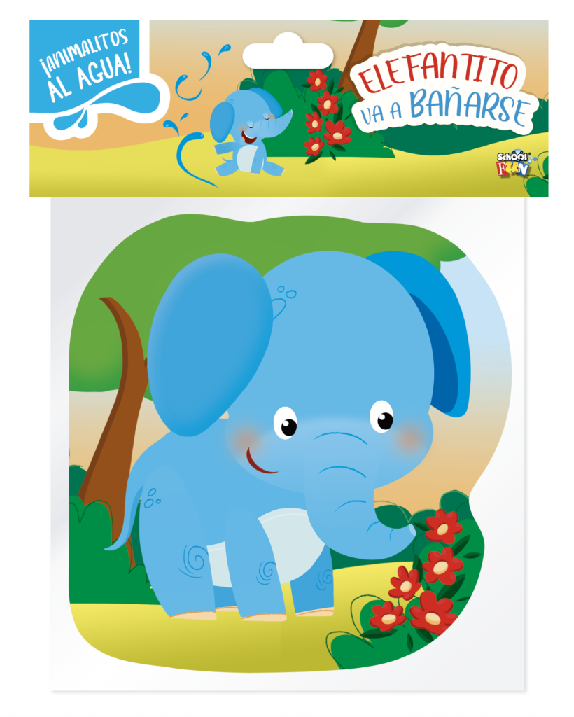 Little elephant takes a bathe