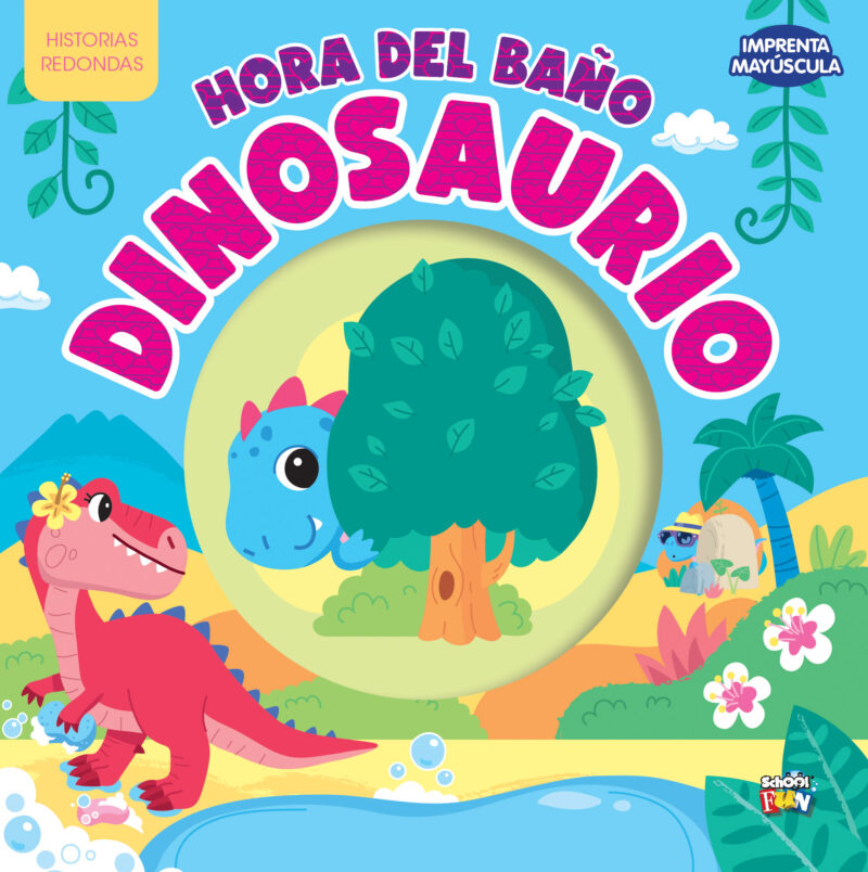 Hora del baño dinosaurio