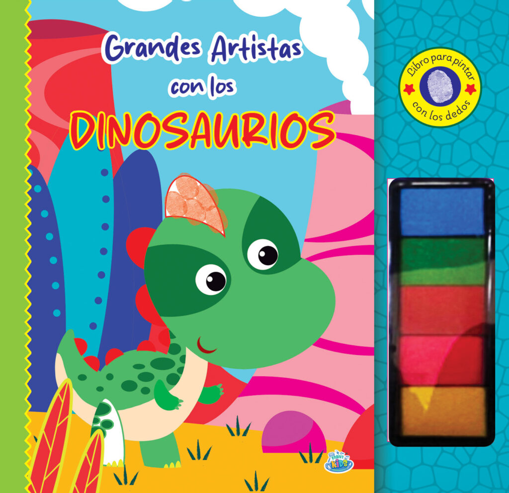Great artist with the dinosaurs